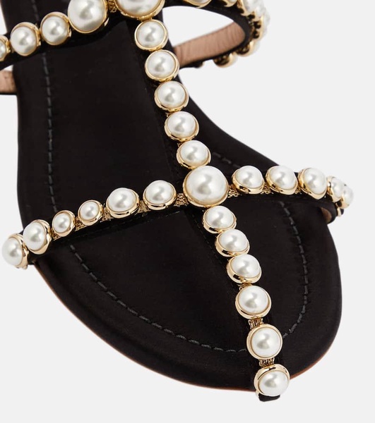 Maharani faux pearl-embellished sandals