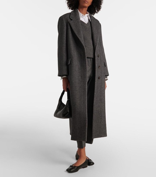 Wool and cashmere overcoat