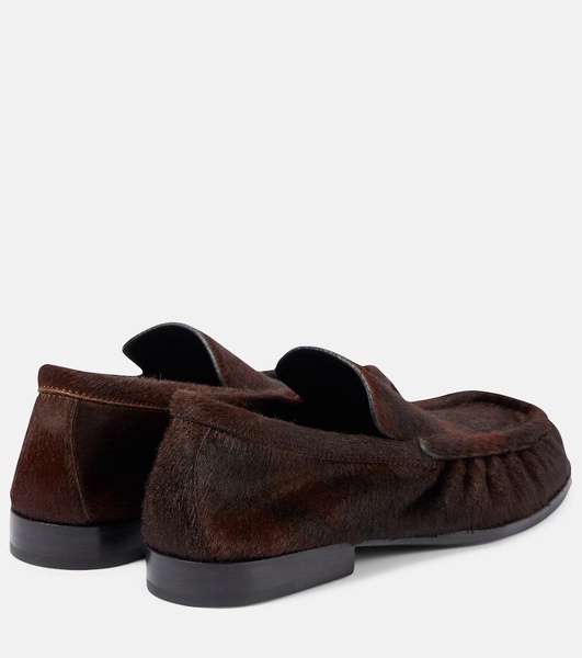 Calf hair loafers