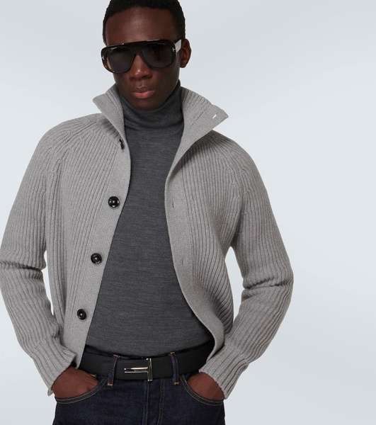 Wool turtleneck sweater