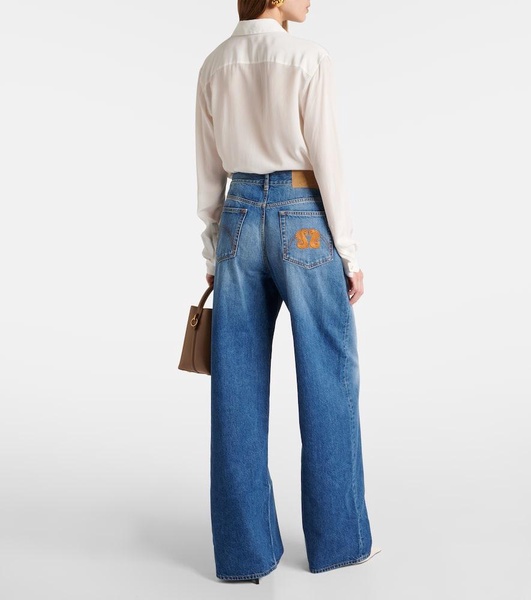 Java high-rise wide-leg jeans