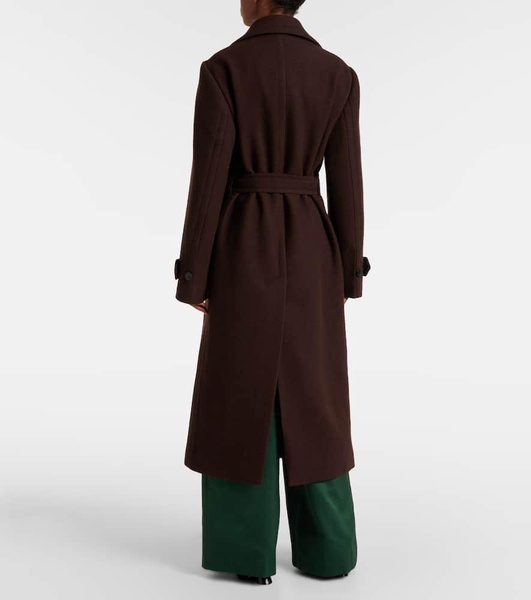 Belted wool coat