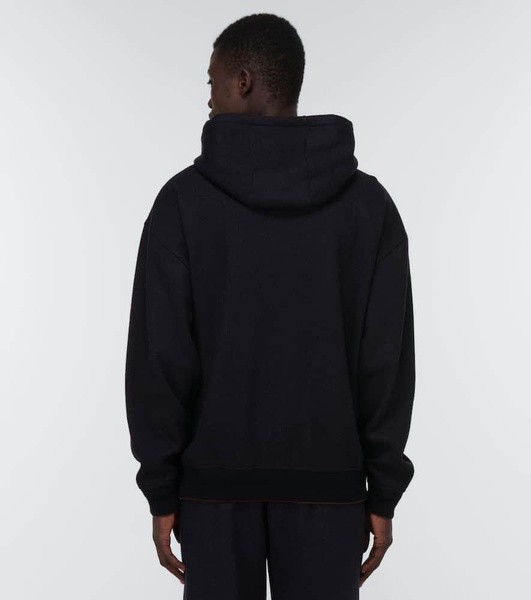 Zipped cashmere-blend hoodie