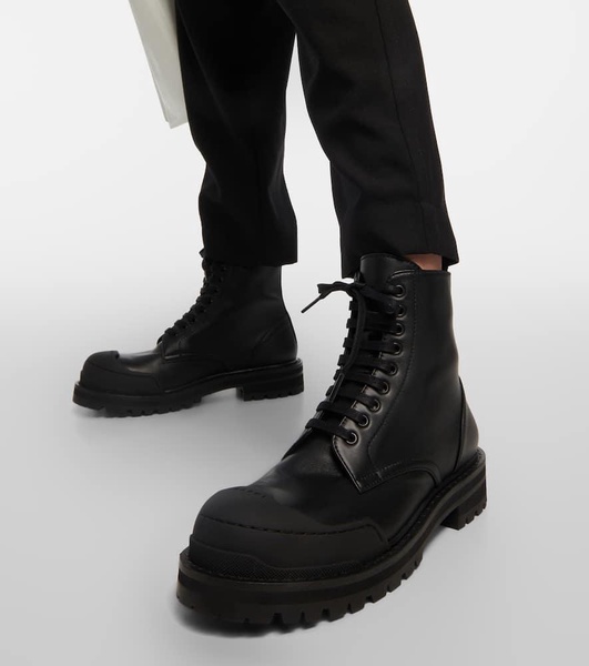 Dada leather combat boots