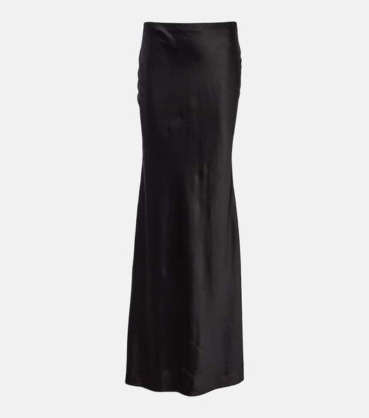 Medina silk-blend maxi skirt