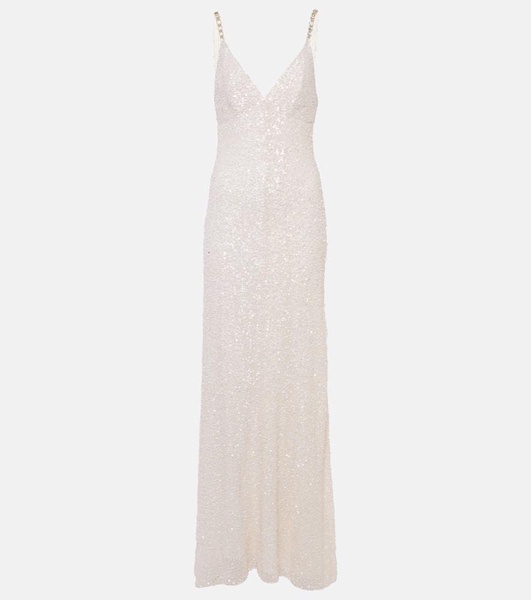 Bridal Nora sequined silk gown