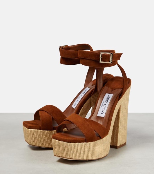 Gaia 140 suede platform sandals