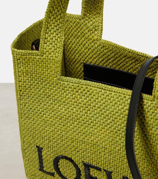 Paula's Ibiza Font Medium raffia shopper