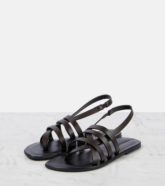 Line leather sandals