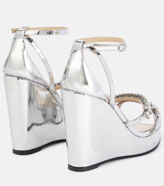 Bing Wedge 120 metallic sandals