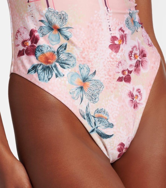 Gema Prado floral-appliqué swimsuit