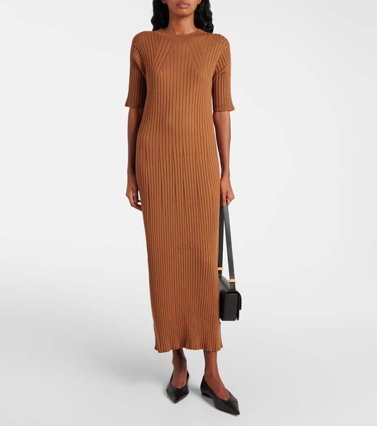 Maeve ribbed-knit midi dress