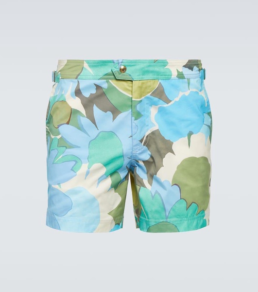 Floral swim trunks