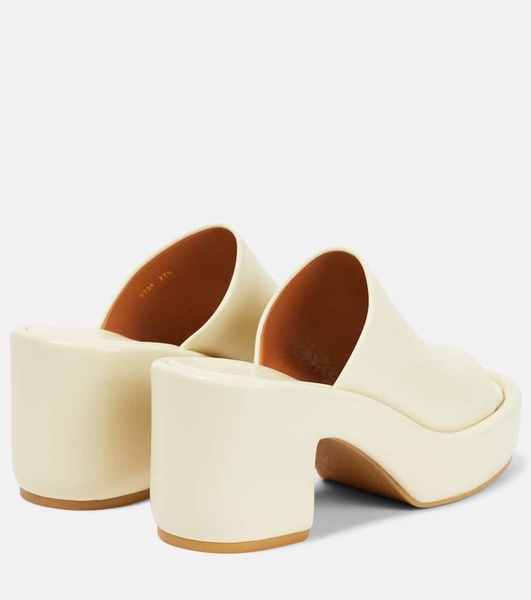 Dodie leather platform mules