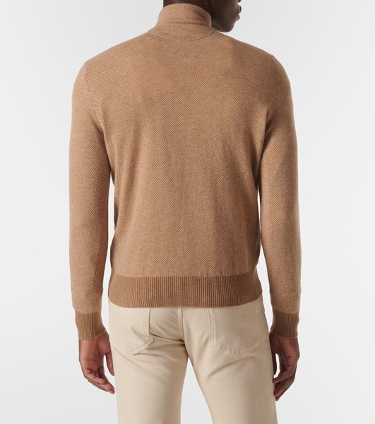 Roadster cashmere half-zip sweater