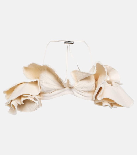 The Artichoke cotton crop top bra