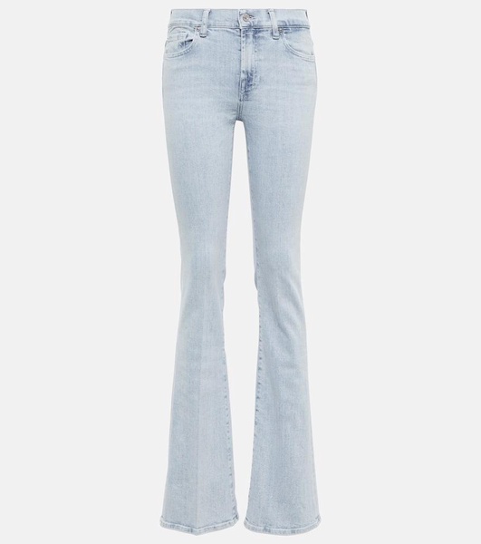 Mid-rise bootcut jeans