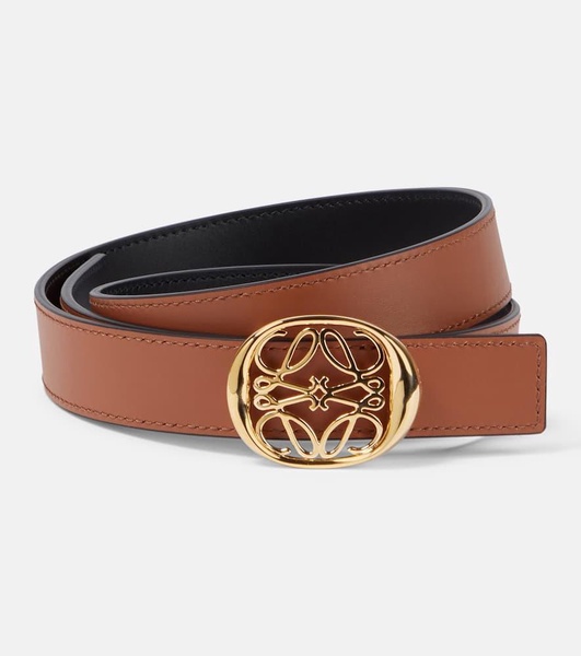 Anagram reversible leather belt