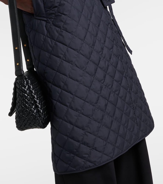 Quilted down vest