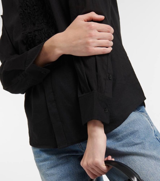 Nathael ruffled cotton shirt