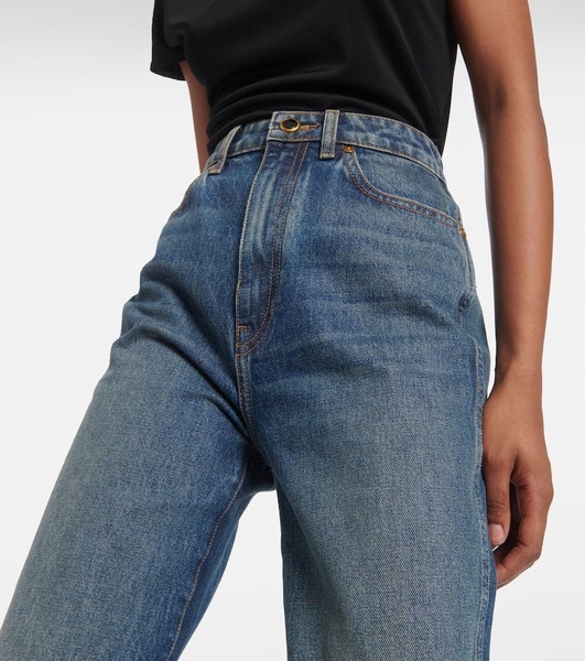 Danielle high-rise straight jeans