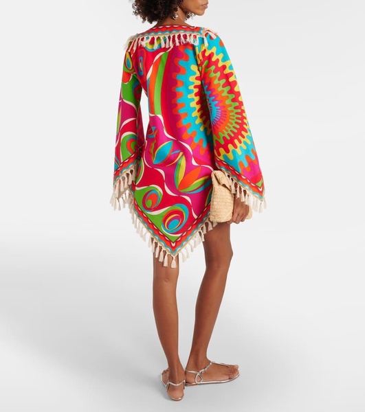 Bersaglio fringed cotton kaftan