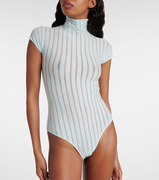 Striped bodysuit