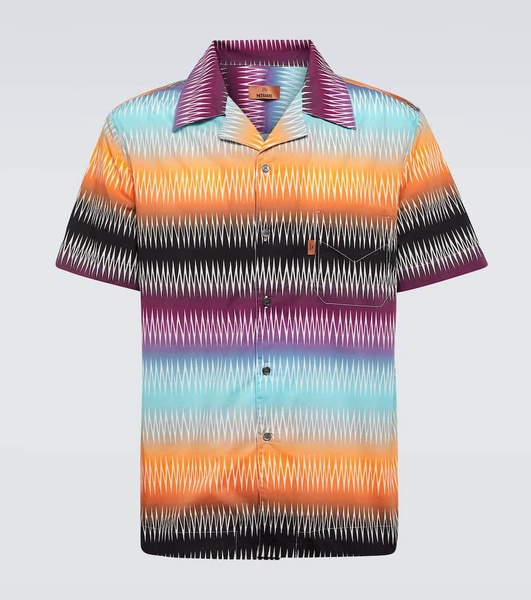 Zig-zag cotton shirt