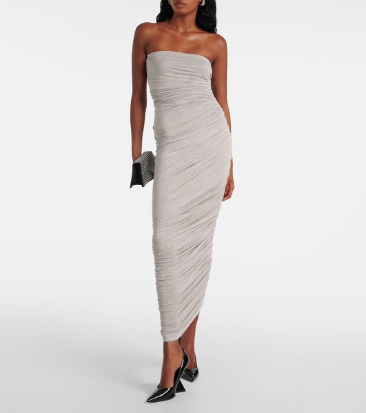 Diana ruched jersey maxi dress