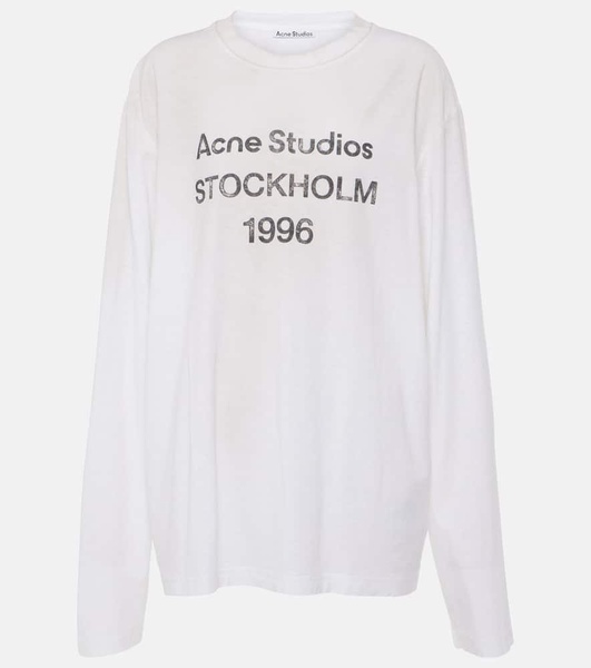 Logo oversized cotton-blend T-shirt