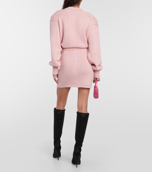 Cashmere miniskirt