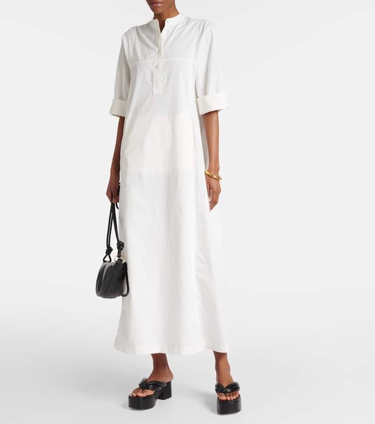 Cotton poplin maxi dress