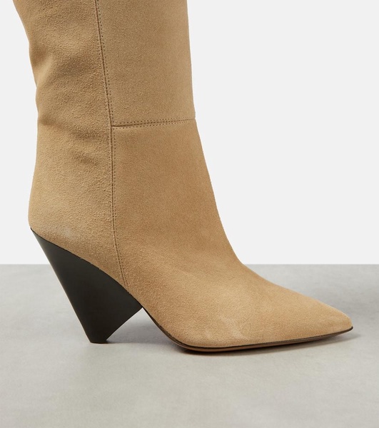 Lakita suede knee-high boots