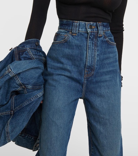 Albi high-rise straight jeans