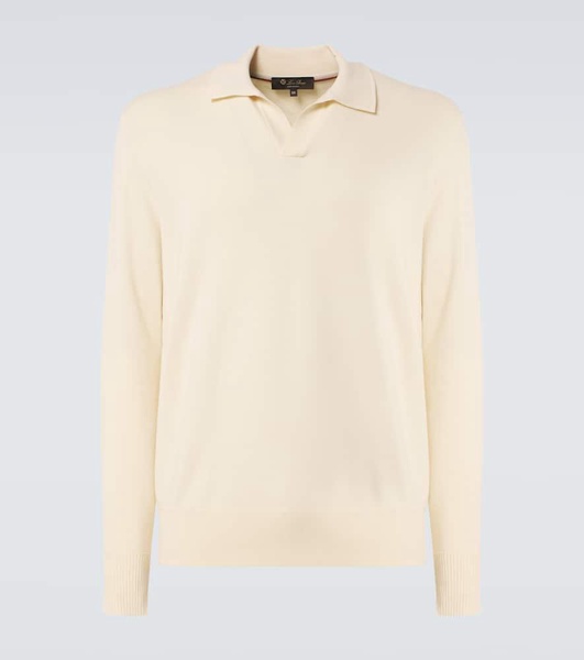 Wool polo sweater