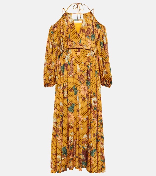 Noemi floral printed jersey midi dress