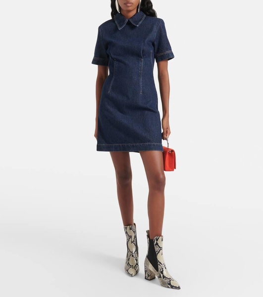 Douglas denim polo dress