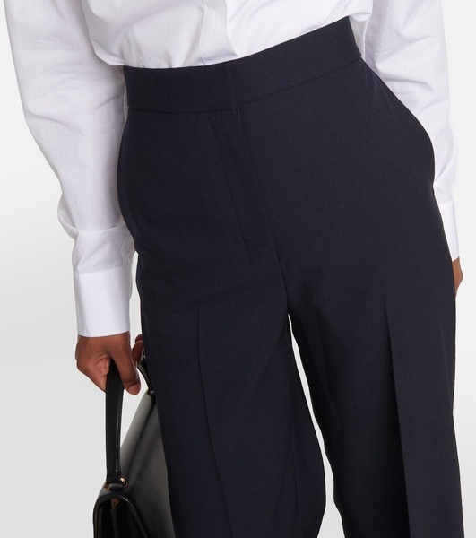 Delton high-rise virgin wool pants