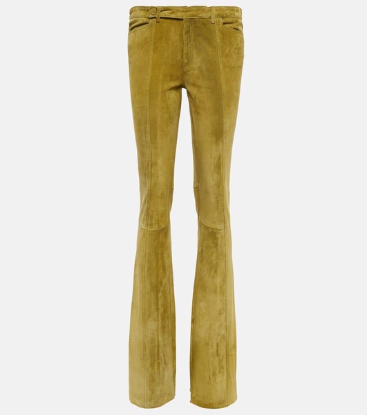 Gerino low-rise slim suede pants