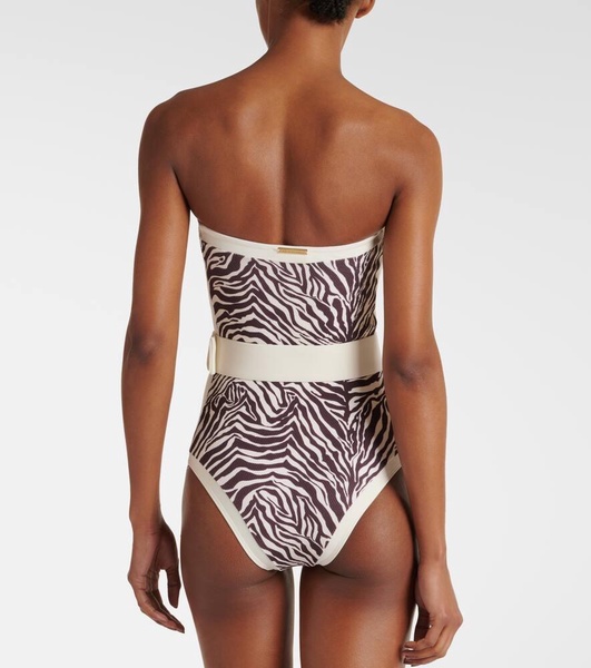 Whitney zebra-print swimsuit