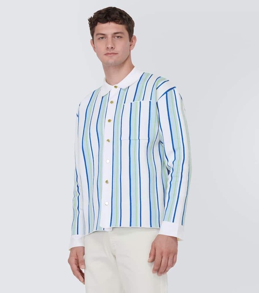 La Chemise Maille Polo striped shirt