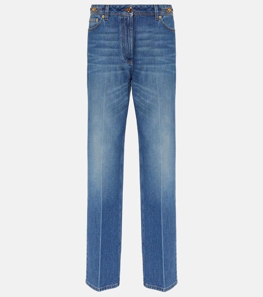 High-rise straight jeans