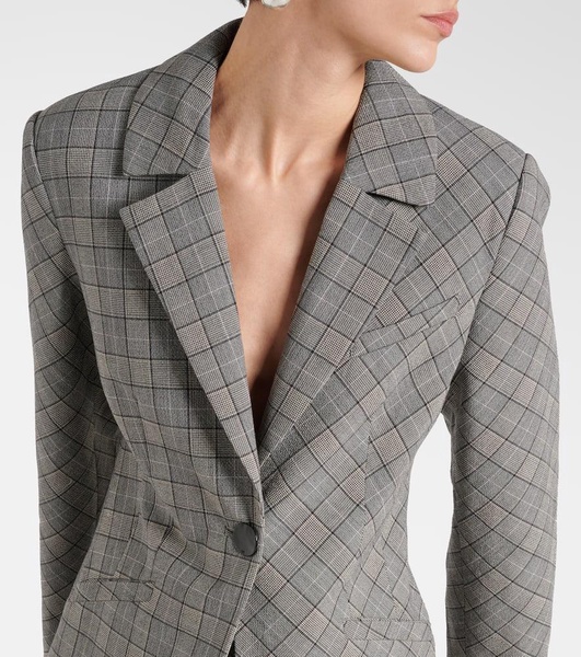 Checked blazer