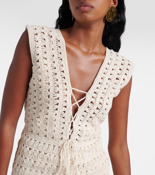 Jennifer crochet cotton minidress