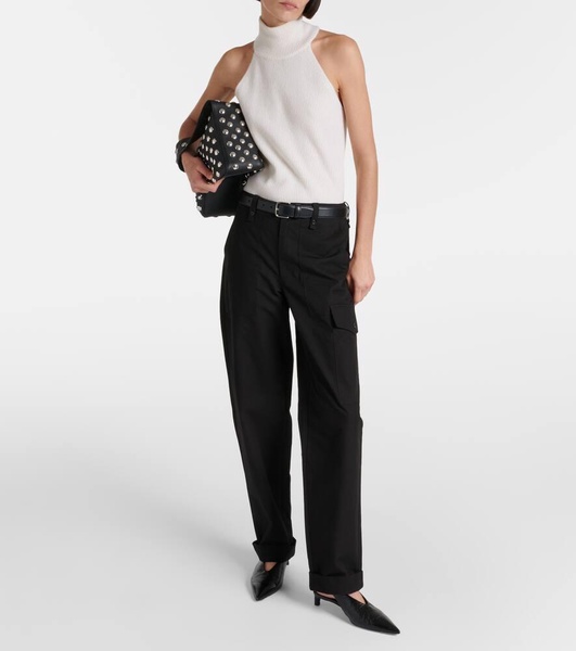 White Label Octavia cotton-blend straight pants