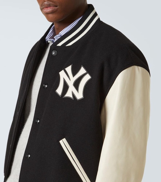 x New York Yankees wool and cashmere varsity jacket