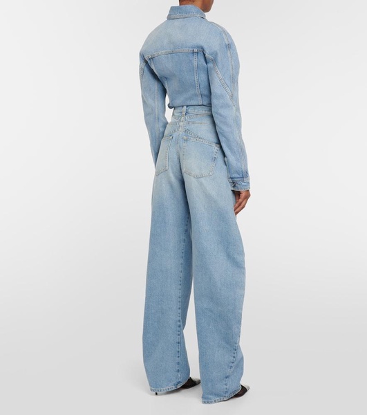 High-rise barrel-leg jeans