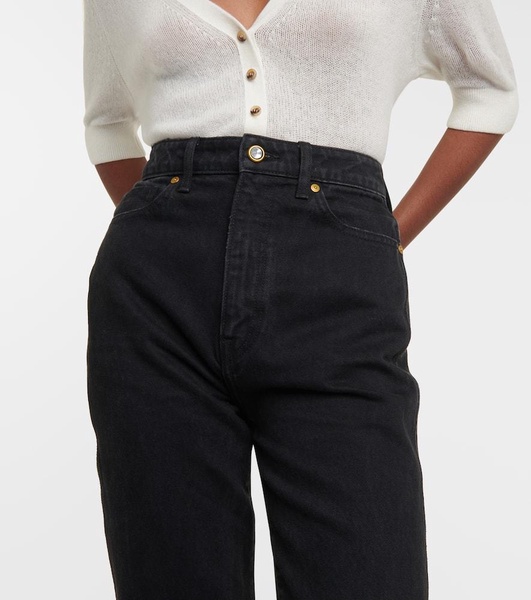 Danielle high-rise straight jeans