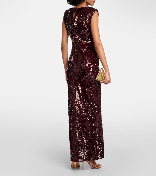 Sequined maxi dress