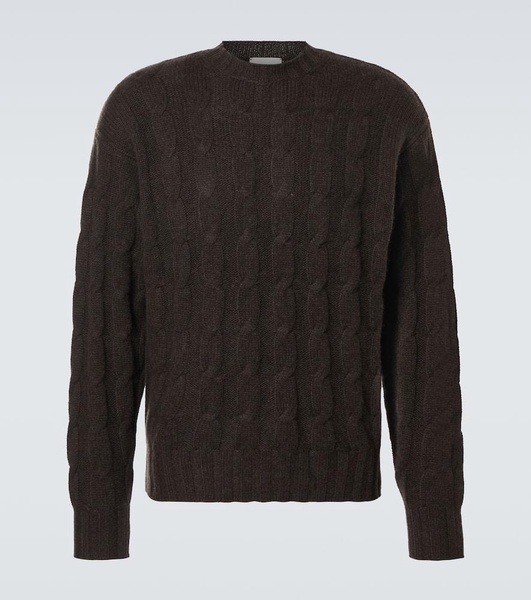 Cable-knit cashmere sweater